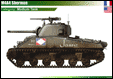 France World War 2 M4A4 Sherman (USA) printed gifts, mugs, mousemat, coasters, phone & tablet covers