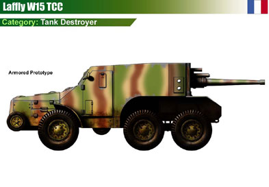 France Laffly W15 TCC Armoured Prototype