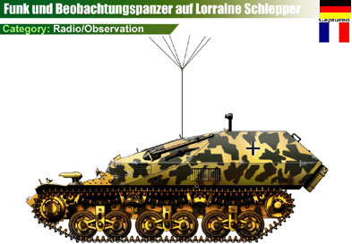 Germany Funk und Beobachtungspanzer auf Lorraine Sschlepper