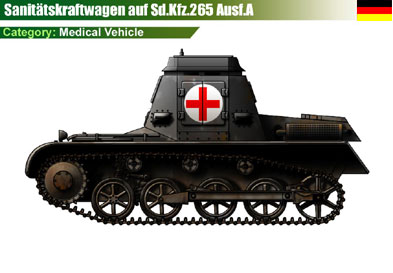Germany Sanitatskraftwagen auf Sd.Kfz.265 Ausf.A