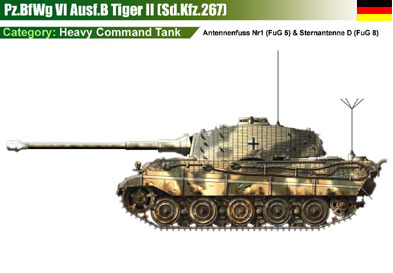 Germany Pz.BfWg VI Ausf.B Tiger II (Sd.Kfz.267)