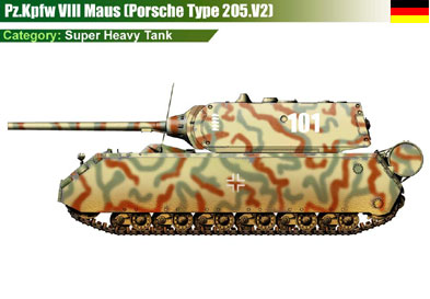 Germany Pz.Kpfw VIII Maus (Porsche 205 V2)-1