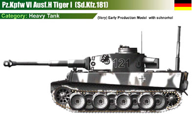 Germany Pz.Kpfw VI Ausf.H1 Tiger 1 (Sd.Kfz.181) (early) w/snorkel-2