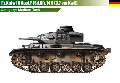 Germany Pz.Kpfw III Ausf.F-37mm-1