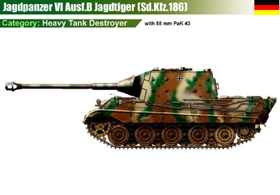 Germany Jagdpanzer VI Ausf.B Jagdtiger w/88mm PaK 43/3 (Sd.Kfz.186)