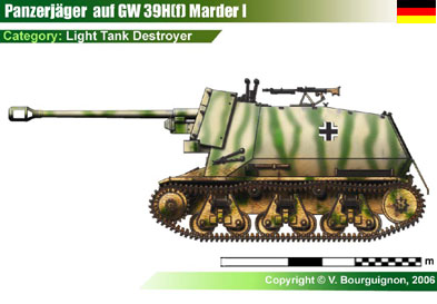 Germany Marder I auf GW 39H(f)